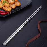 1 Pair Extended Chopsticks Stainless Steel Non-Slip Anti-Scalding Long Chopsticks Noodle Chopsticks Hot Pot Chopsticks, 36cm
